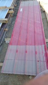 lot 117 image: 7 Sheets Red Pro-Rib Steel 95 to 12 Long