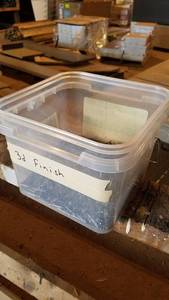 lot 69 image: Bucket of 3d Finish Nails