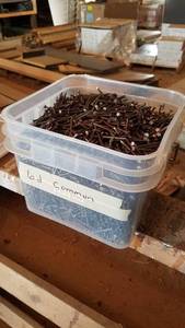lot 76 image: Bucket of 6d Common Nails