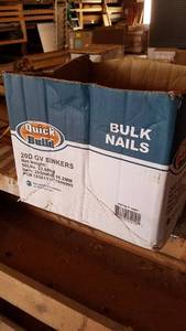 lot 74 image: Partial Box of 20d Galvanized Sinkers