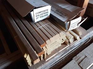 lot 164 image: Large Lot of Composite and Wood Spindles