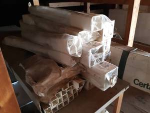 lot 177 image: Large Inventory of PVC Railing and Connectors