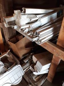 lot 176 image: Huge Inventory of White and Brown Aluminum Railing and More