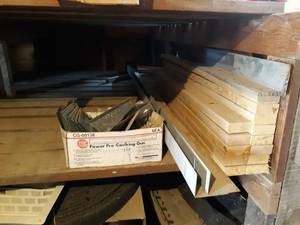 lot 189 image: 13 2x4s and Garage Door Angle Iron