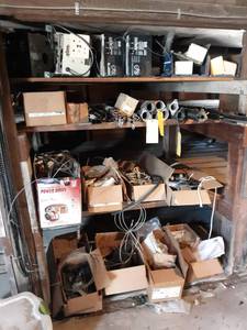 lot 191 image: Huge Lot of Garge Door Openers, Parts, Rails, Springs and More
