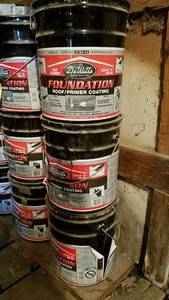 lot 211 image: (3) 5 Gallon Buckets DeWitts FoundationRoof Primer Coating