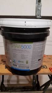 lot 227 image: 4 Gallon Shaw 5000 Cradle to Cradle Pressure Sensitive Adhesive