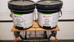 lot 235 image: (2) 4 Gallon Karndean Tack Set Vinyl Plank Adhesive Model K-91A