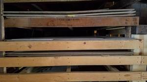 lot 266 image: (3) Sheets 4 x 8 White Board