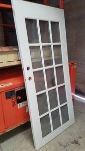 lot 353 image: 15-Pane White Exterior Door