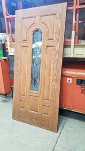 lot 356 image: Wood Panel Exterior Door w Glass