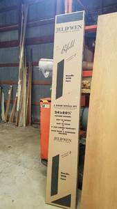 lot 388 image: 2-Door Bi-Fold Door Kit - Mahogony
