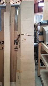 lot 395 image: 4-Door Bi-Fold Door Kit - Red Oak