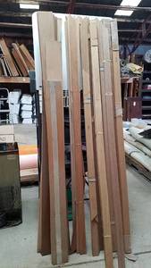 lot 407 image: Large Lot of Mostly Mahogany Trim for Bi-Fold Doors and More