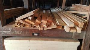 lot 466 image: Shelf Lot of Assorted Pine Boards and More