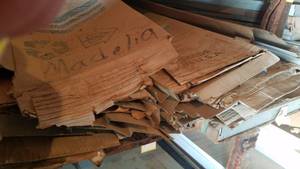 lot 496 image: Shelf Lot of Steel Siding and a garage door panel