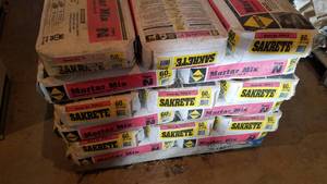 lot 513 image: (10) 60 LB Sakrete Type N Mortar Mix