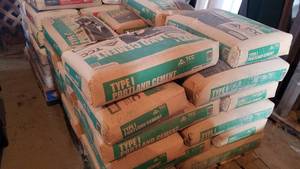 lot 521 image: (28) Bags Type 1 Portland Cement 92.6 LBS Per Bag