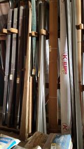 lot 532 image: 68 Steel Drip Edge  Corner Approx 3 x 2 x 120