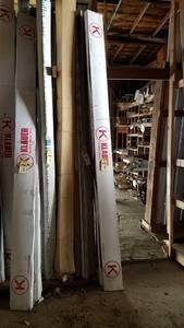 lot 542 image: 50 White Steel Drip Edge 10 Long