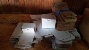 lot 290 image: Large Lot of Cardboard Parts Bins and Small Paper Bags