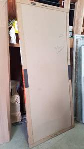 lot 306 image: New in Box Larson White Storm Door 34 x 80 to 81