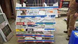 lot 311 image: Lot of 6 Wall Mount Parts Bins