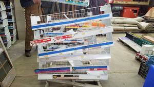 lot 313 image: Lot of 6 Wall Mount Parts Bins
