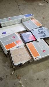 lot 320 image: Pallet Lot of Assorted Vinyl and Vinyl Plank Flooring