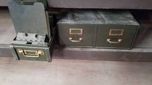 lot 329 image: Vintage Steel File Drawers