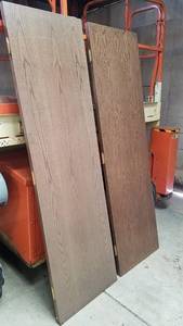 lot 349 image: Pair of Hollow Core Interior Doors - Amaretto Color