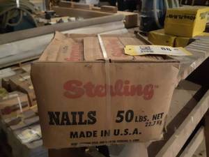 lot 88 image: 50 LB Box 6d Coated Sinker Nails