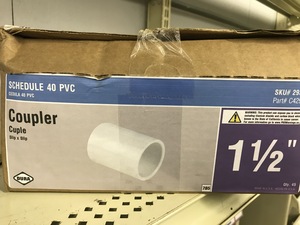 Schedule 40 PVC Coupler