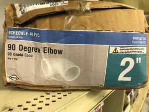 Schedule 40 PVC 90Deg Elbow