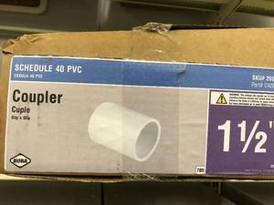 Schedule 40 PVC  Coupler