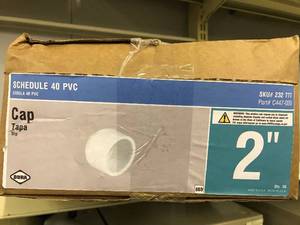 Schedule 40 PVC, CAP