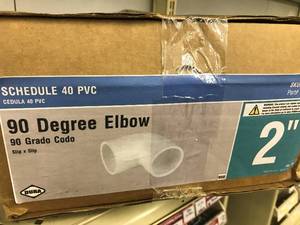 Schedule 40 PVC 90 Deg Elbow