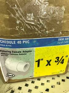 Schedule 40 PVC, Reducing Female Adapter