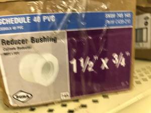 Schedule 40 PVC, Reducer Bushing