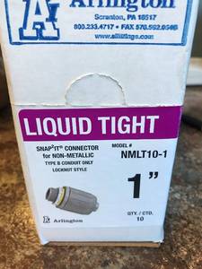 Liquid Tight, Snap It Connector