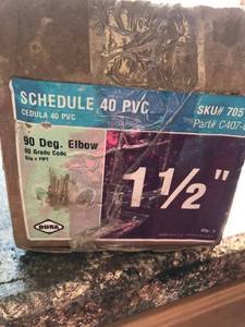 Schedule 40 PVC, 90Elbow
