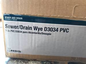 PVC SewerDrain WYE Pipe