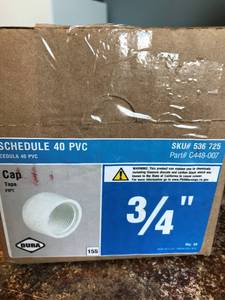 Schedule 40 PVC, Cap