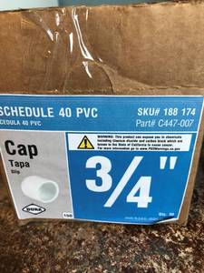 Schedule 40 PVC, Cap