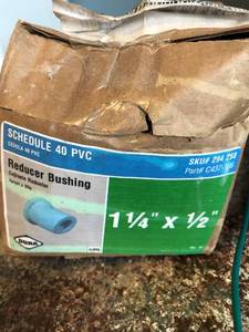 Schedule 40 PVC, Reducer Bushing