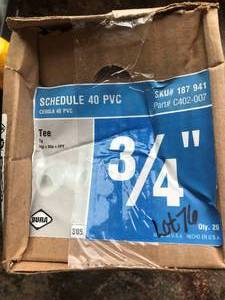 Schedule 40 PVC, TEE