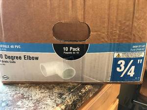 Schedule 40 PVC 90 Deg Elbow