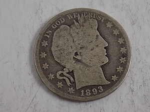 lot 89 image: 1893 Barber Half Dollar