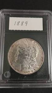 lot 8 image: 1889 Morgan Silver Dollar
