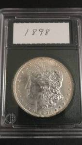 lot 9 image: 1898 Morgan Silver Dollar